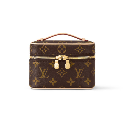NIGO Louis Vuitton NICE NANO Women's Solid Color Classic Printed Leather Zipper Chain Makeup Bag Handbag Bags #nigo77967