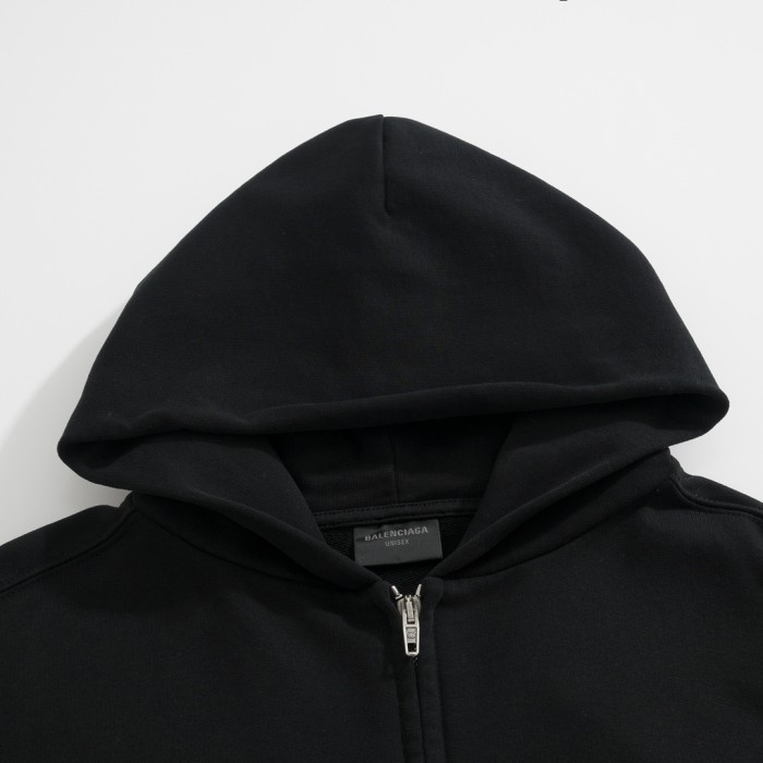 NIGO Balenciaga Men's And Women's Spring And Autumn Letter Print Logo Embroidered Knitted Fabric Hooded Zipper Sweatshirt  Jacket#nigo77962