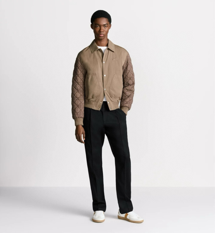 NIGO Dior Men's Classic Autumn And Winter Checkered Pattern Cotton Twill Embroidered Print Single-breasted Long Sleeved Jacket #nigo77977