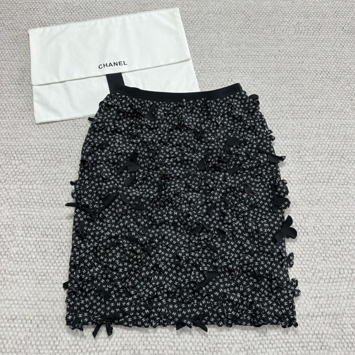 NIGO Chanel Coco Beach Haute Couture Women's Spring/summer Logo Tops Vest Printed Top 3d Floral Halter Skirt Suit Set #nigo81369
