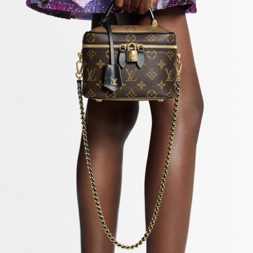 NIGO Louis Vuitton Vanity Women's Solid Color Classic Printed Chain Leather Handbag Shoulder Bag Bags #nigo77966