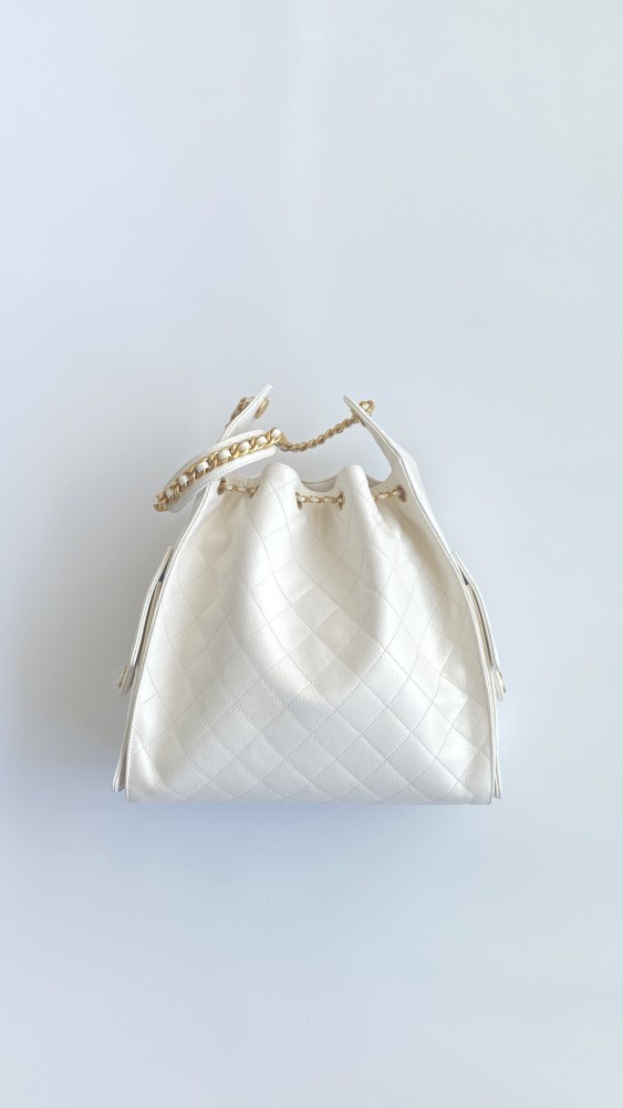 NIGO Chanel Women's Classic Double C Logo Solid Color Cowhide & Leather Tote Shoulder Bag Bags #nigo77978