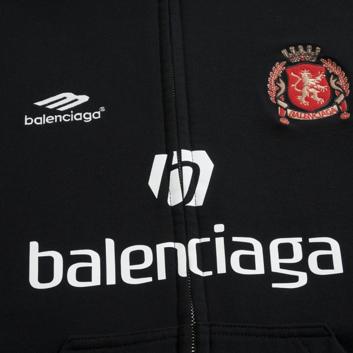 NIGO Balenciaga Men's And Women's Spring And Autumn Letter Print Logo Embroidered Knitted Fabric Hooded Zipper Sweatshirt  Jacket#nigo77962