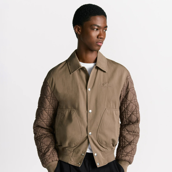 NIGO Dior Men's Classic Autumn And Winter Checkered Pattern Cotton Twill Embroidered Print Single-breasted Long Sleeved Jacket #nigo77977