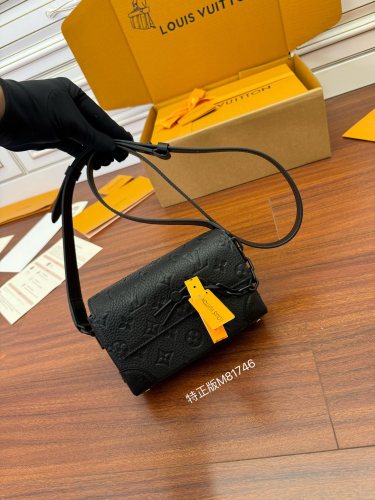 NIGO Louis Vuitton STEAMER Men's Classic Embossed Pattern Lock Element Leather Mini Shoulder Bag Bags #nigo77965