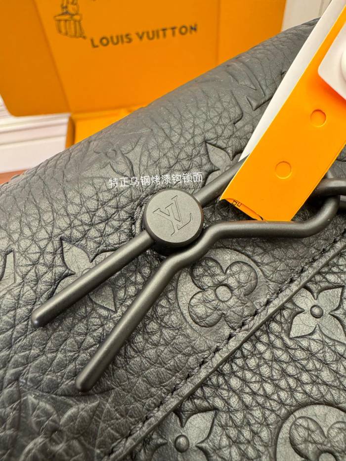 NIGO Louis Vuitton STEAMER Men's Classic Embossed Pattern Lock Element Leather Mini Shoulder Bag Bags #nigo77965