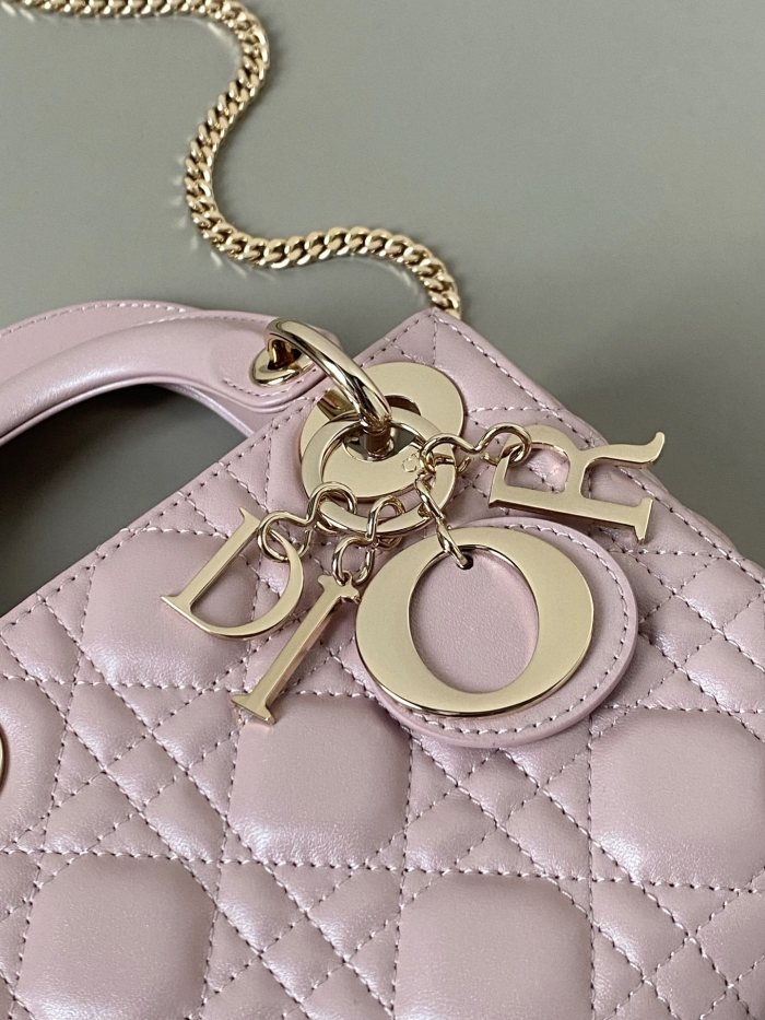 NIGO Dior Lady Women's Solid Color Metal Pendant Removable Chain Shoulder Strap Wicker Pattern Sheepskin Leather Single Shoulder Crossbody Handbag Bag Bags #nigo77983