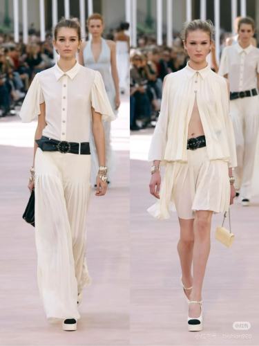 NIGO Chanel Women's Vacation Shirt And Skirt Fashionable And Elegant Set Spring And Summer Button-down Short-sleeved Shirt Pleated Skirt Suit Set Ngvp #nigo2165