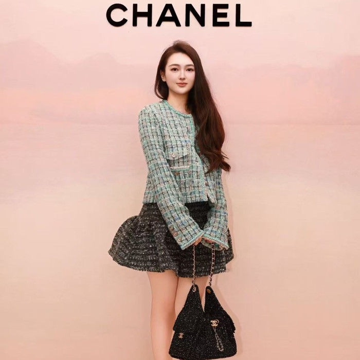 NIGO Chanel Fashionable Women's Woven Patchwork Tweed Short Jacket With Pockets For Autumn And Winter Ngvp #nigo2167