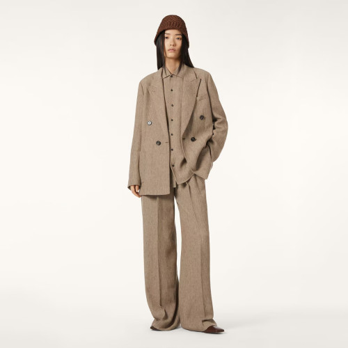 NIGO Loro Piana André Women's Shirt Women's Cotton-linen Button-down Shirt Straight-leg Wide-leg Pants Fashionable, Stylish, And Comfortable Suit Set Ngvp #nigo2178