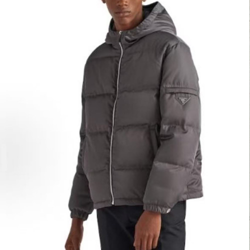 NIGO Prada Men's Fall And Winter Nylon Down Jacket Jacket Triangle Logo Hooded Zipper Jacket Fashion Trend Leisure Solid Color Down Coat Ngvp #nigo2187