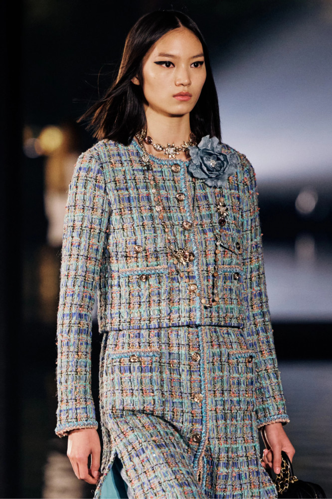 NIGO Chanel Fashionable Women's Woven Patchwork Tweed Short Jacket With Pockets For Autumn And Winter Ngvp #nigo2167