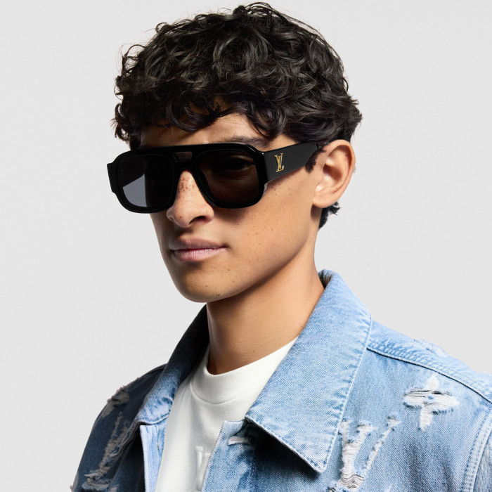 NIGO Louis Vuitton LV CLASH PILOT Men's And Women's Solid Color Full-frame Design Logo Sunglasses Eyeglasses Glasses #nigo77999