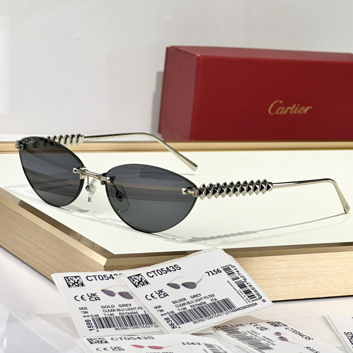 NIGO Cartier Women's Frameless Design Irregular Shaped Sunglasses Eyeglasses Glasses #nigo77996