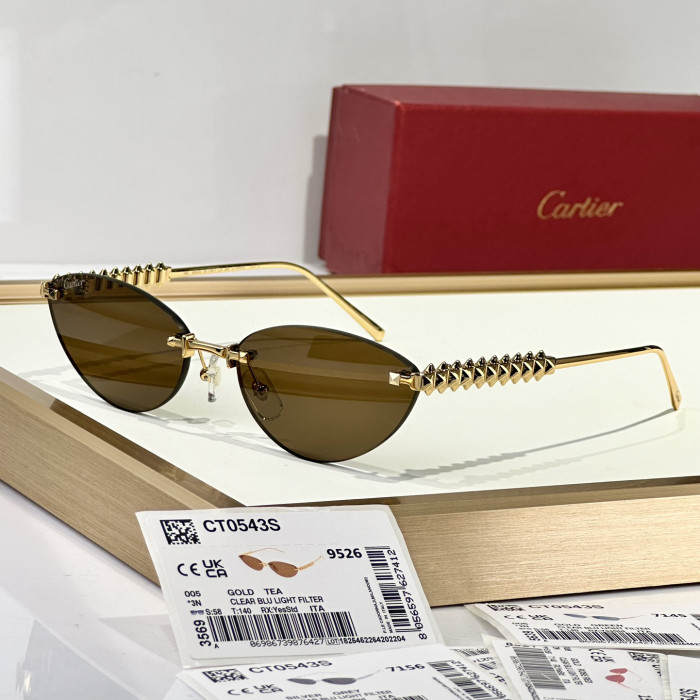 NIGO Cartier Women's Frameless Design Irregular Shaped Sunglasses Eyeglasses Glasses #nigo77996