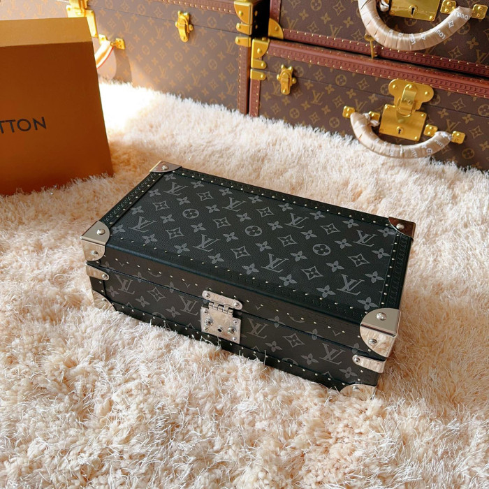 NIGO Louis Vuitton Men's and Women's Solid Colour Classic Printed Canvas Watch Storage Box Bag Bags (please Contact Customer Service To Select Colors Before Purchasing.) #nigo77994