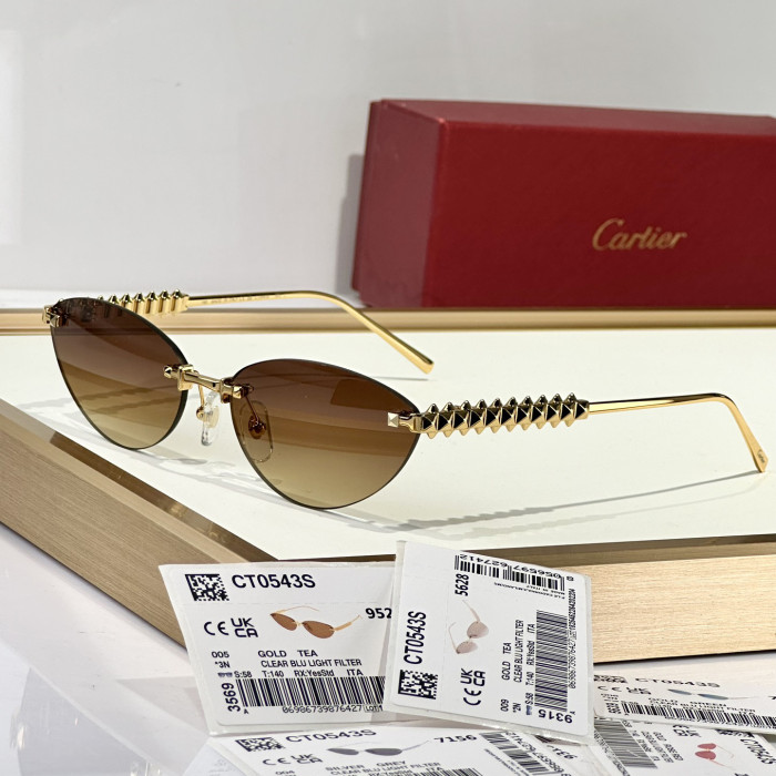 NIGO Cartier Women's Frameless Design Irregular Shaped Sunglasses Eyeglasses Glasses #nigo77996