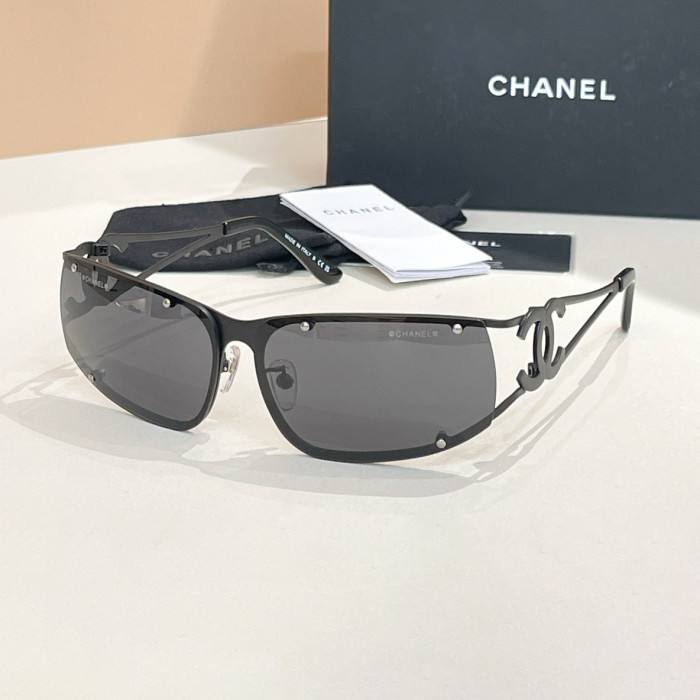 NIGO Chanel Men's And Women's Openwork Sunglasses Irregular Shaped Metal Sunglasses Eyeglasses Glasses #nigo77998