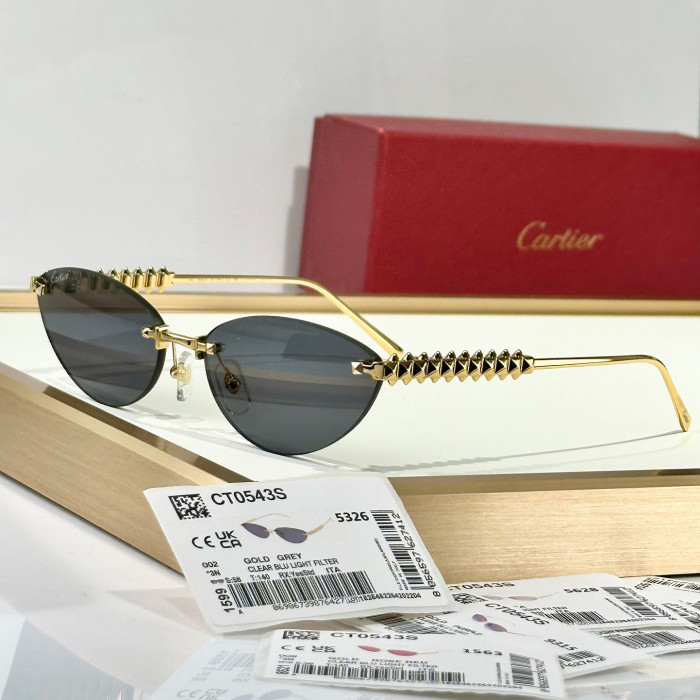 NIGO Cartier Women's Frameless Design Irregular Shaped Sunglasses Eyeglasses Glasses #nigo77996
