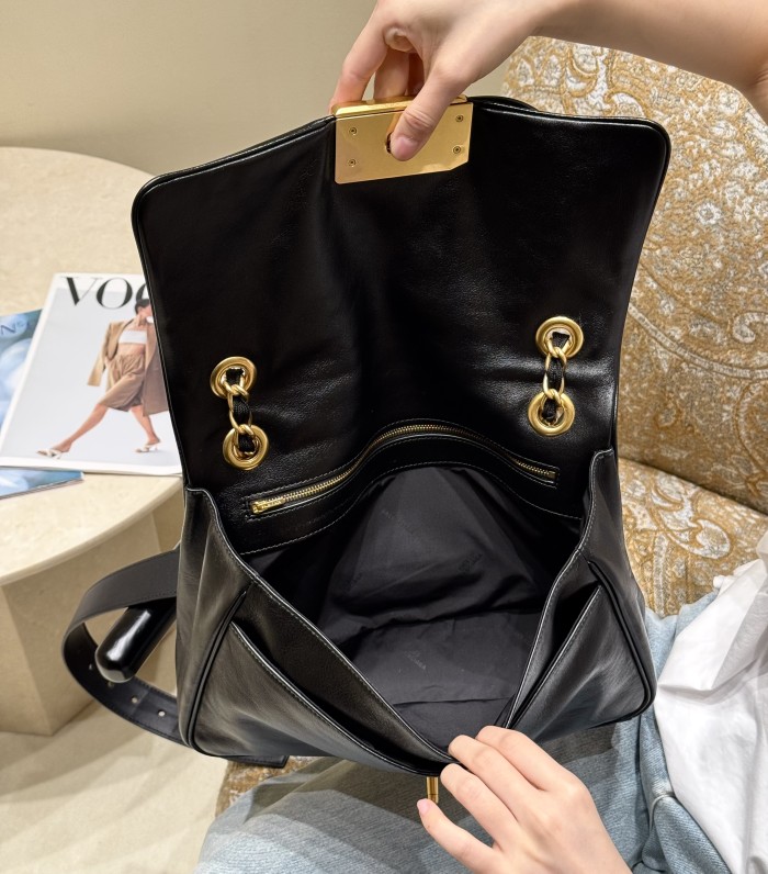 NIGO Balenciaga MODU Women's Solid Color Brand Logo Chain Decorated Cowhide Shoulder Bag Handbag Bags #nigo78124