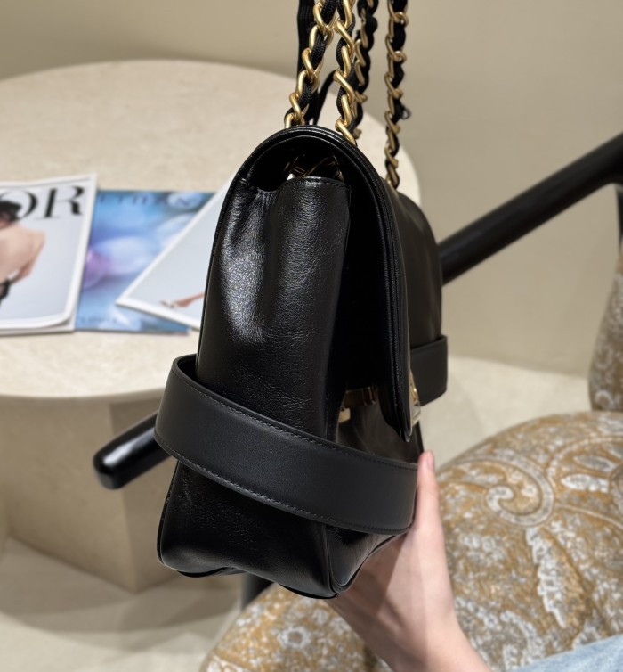 NIGO Balenciaga MODU Women's Solid Color Brand Logo Chain Decorated Cowhide Shoulder Bag Handbag Bags #nigo78124