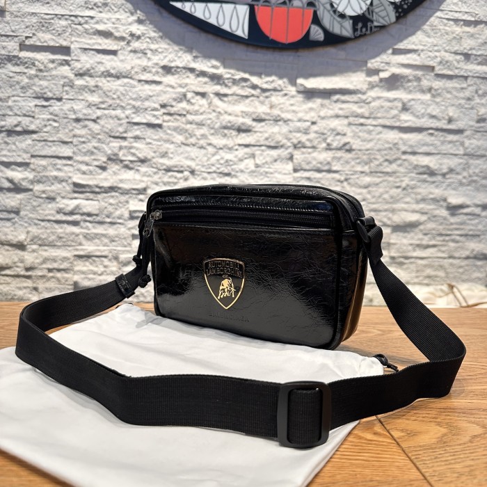 NIGO Balenciaga Automobili Lamborghini Explorer Men'S Solid Color Sheepskin Crossbody Bag Shoulder Bags #nigo78132