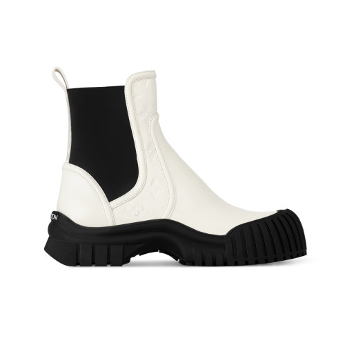 NIGO Louis Vuitton Ruby Women's Autumn And Winter Solid Color Round Toe Short Leather Classic Fashion Boots Shoes #nigo78118