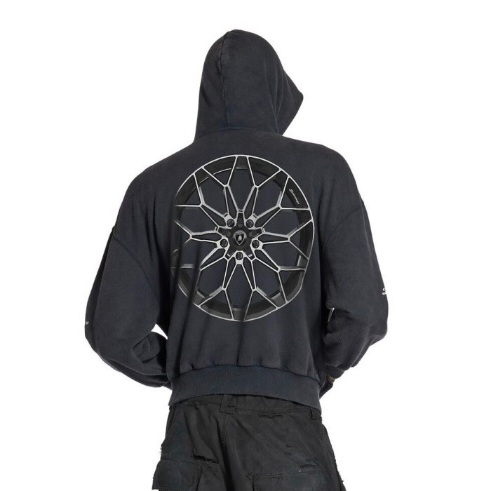 NIGO Balenciaga Automobili Lamborghini Hoodie Men's Spring/Autumn Solid Color Classic Printed Zipper Sweatshirt Pullover Hoodie#nigo78122