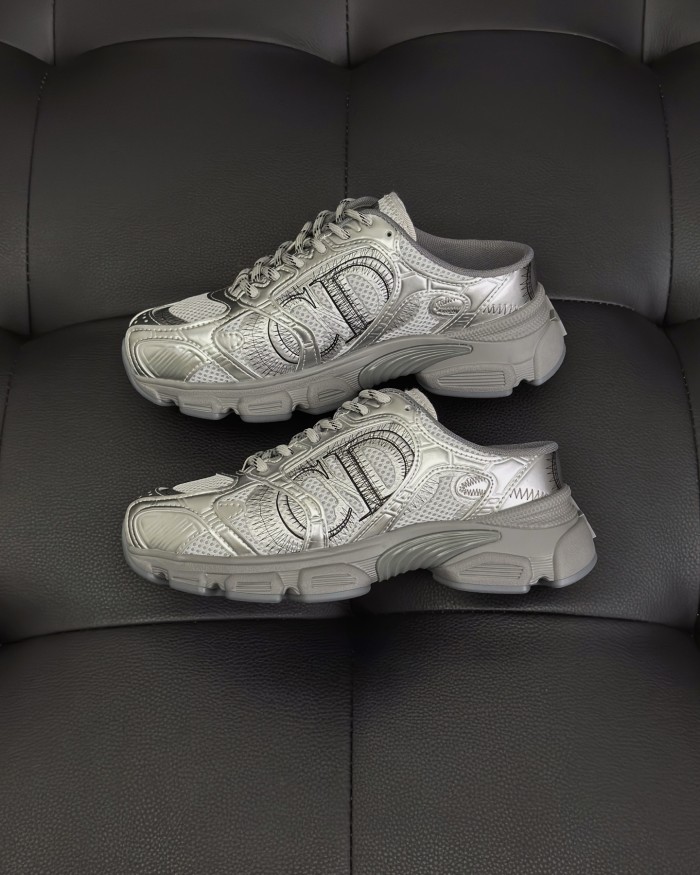NIGO Dior Chrono Men's And Women's Spring And Autumn Color Block Round Toe Lace-up Slip-on Shoes, Made Of Mesh Fabric With Low-top Design Shoes #nigo78134