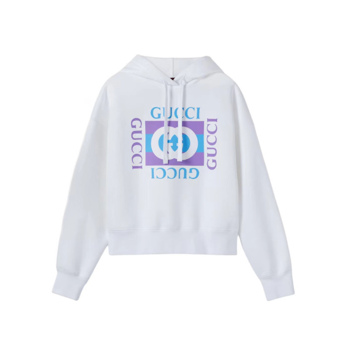 NIGO Gucci Women's Spring/fall Solid Color Letter Print Hooded Long Sleeve Casual Fashion Sweatshirt #nigo78144