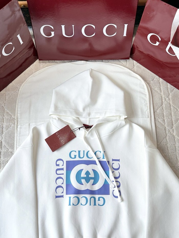 NIGO Gucci Women's Spring/fall Solid Color Letter Print Hooded Long Sleeve Casual Fashion Sweatshirt #nigo78144