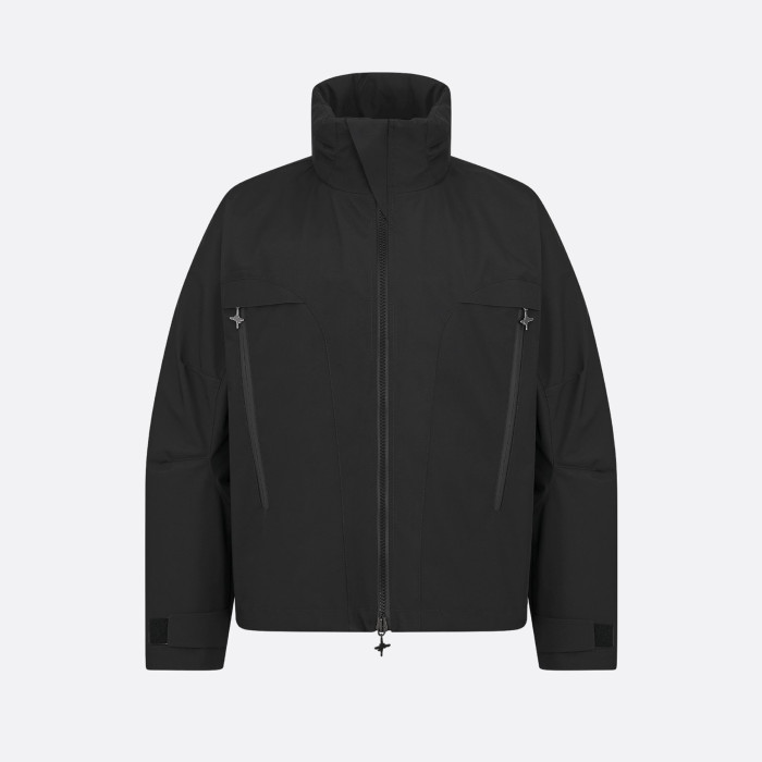 NIGO Dior And Lewis Hamilton Parker Coat Men's Fall And Winter Hooded Zipper Black Jacket Fashion Trend Logo Short Jacket #nigo81418