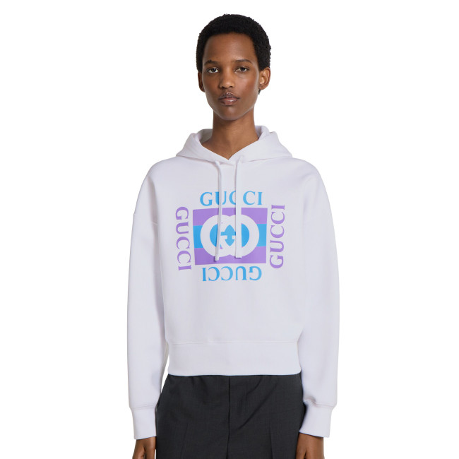 NIGO Gucci Women's Spring/fall Solid Color Letter Print Hooded Long Sleeve Casual Fashion Sweatshirt #nigo78144