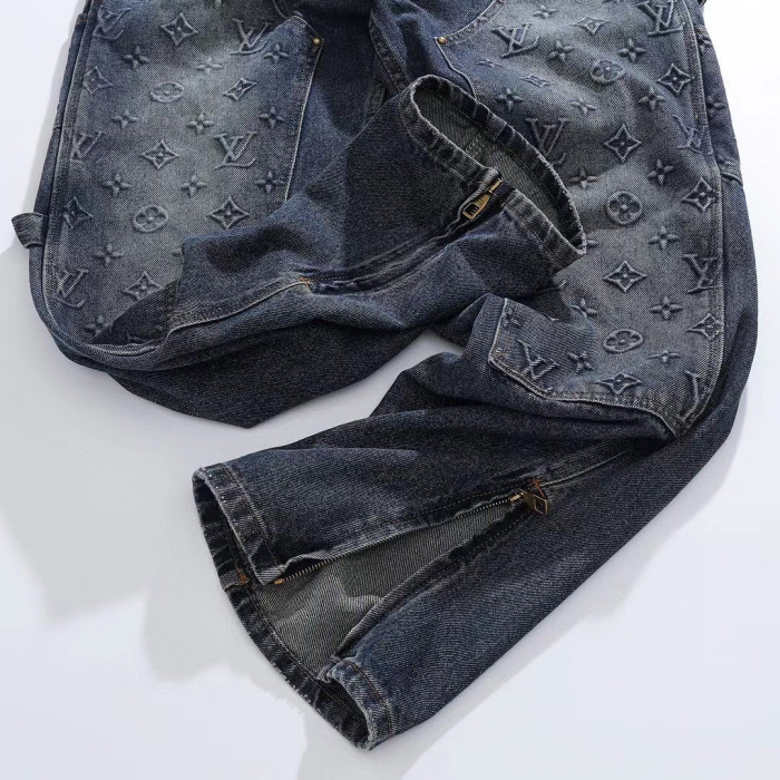 NIGO Louis Vuitton Workwear Denim Jacket Carpenter Pants Spring Autumn Long Sleeved Coat And Set #nigo96337