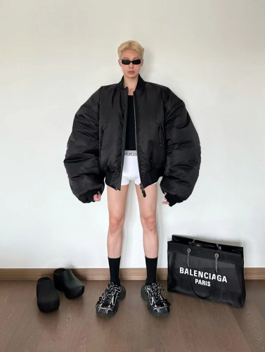 NIGO Balenciaga Men's Solid Color Casual Zipper Short Bomber Pilot Jacket Loose Spring And Autumn Baseball Collar Long Sleeve Coat Ngvp #nigo2124