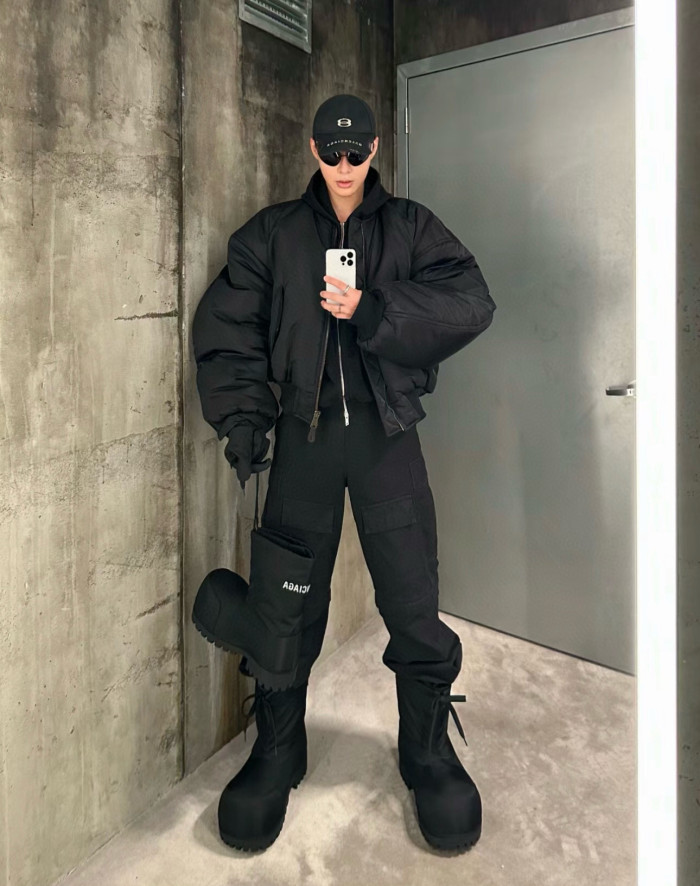 NIGO Balenciaga Men's Solid Color Casual Zipper Short Bomber Pilot Jacket Loose Spring And Autumn Baseball Collar Long Sleeve Coat Ngvp #nigo2124