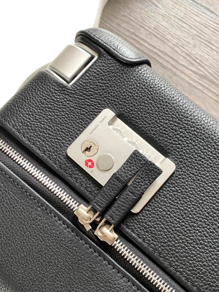 NIGO Hermes R.M.S Classic Fashion Pattern Printed Pull-along Canvas Cowhide Leather Luggage Bags #nigo78183