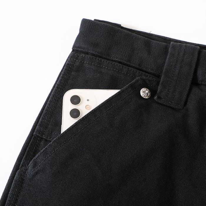 NIGO Chrome Hearts Men's Spring/Autumn Fashion Casual Solid Colour Straight Leg Work Trousers #nigo78186