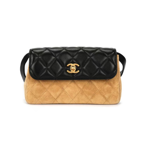 NIGO Chanel Women's Classic Fashion Trend Logo Diamond-patterned Lambskin Shoulder Bag Crossbody Bag Handbag Bags #nigo78175