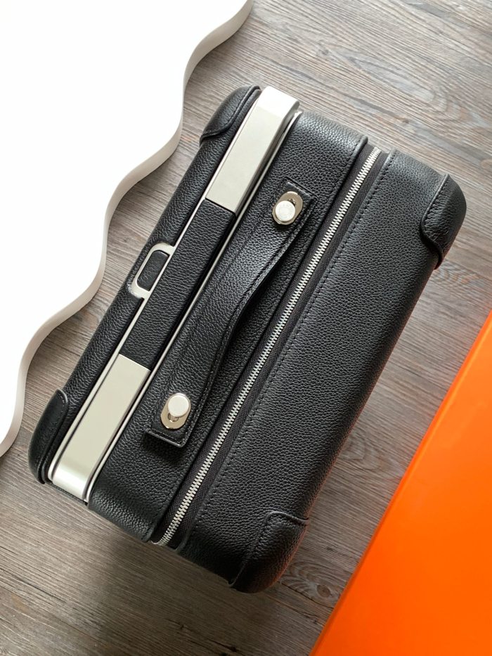 NIGO Hermes R.M.S Classic Fashion Pattern Printed Pull-along Canvas Cowhide Leather Luggage Bags #nigo78183