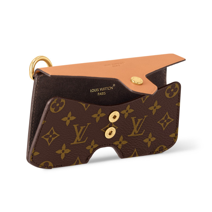 NIGO Louis Vuitton Men's And Women's Classic Fashion Aging Full-print Leather And Canvas Hanging Strap Eyeglass Case Bags M02701 #nigo78174