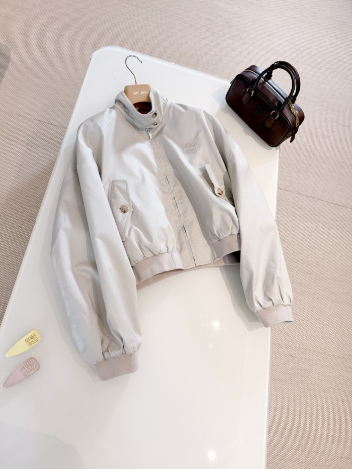 NIGO MiuMiu Men's And Women's Spring/Autumn Solid Color Fashionable Casual Letter Print Stand Up Collar Zipper Long Sleeve Cotton Waistcoat Jacket #nigo78197