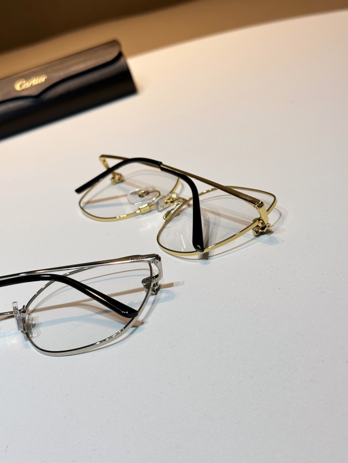 NIGO Cartier Classic Fashionable Casual Logo For Men And Women, Gold-colored Temples, Plano Lenses Optical Glasses #nigo78187