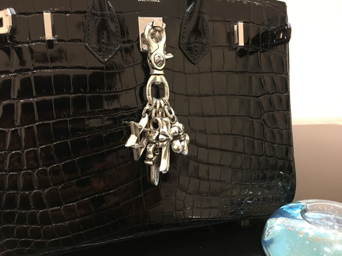 NIGO Chrome Hearts Multi-element Keychain Cross Pentagram Fashion Trend High Street  Accessories 925 Silver #nigo81425
