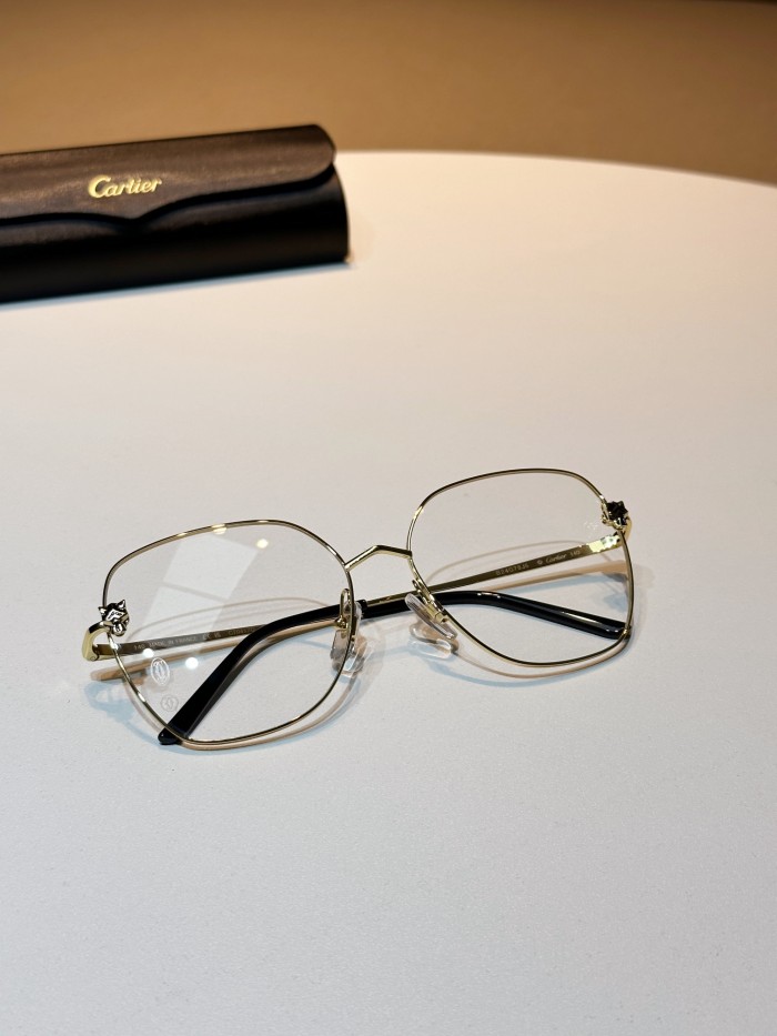 NIGO Cartier Classic Fashionable Casual Logo For Men And Women, Gold-colored Temples, Plano Lenses Optical Glasses #nigo78187