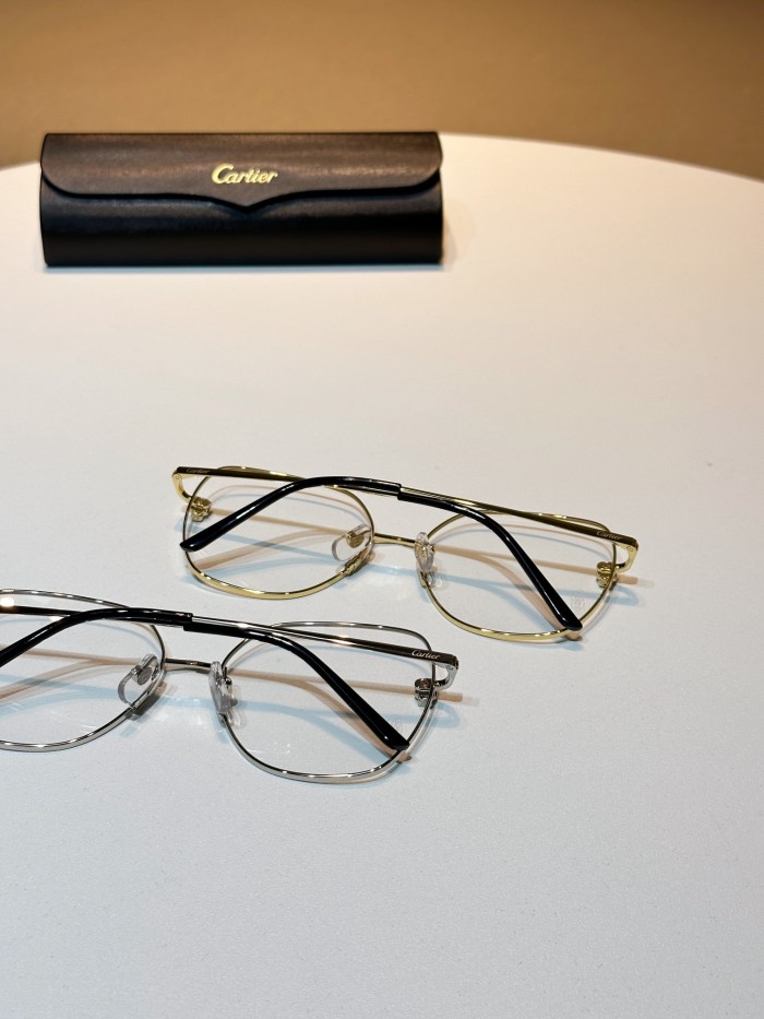 NIGO Cartier Classic Fashionable Casual Logo For Men And Women, Gold-colored Temples, Plano Lenses Optical Glasses #nigo78187