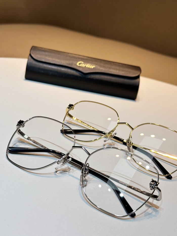 NIGO Cartier Classic Fashionable Casual Logo For Men And Women, Gold-colored Temples, Plano Lenses Optical Glasses #nigo78187