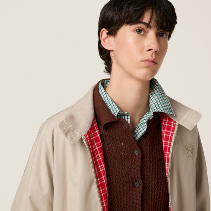 NIGO MiuMiu Men's And Women's Spring/Autumn Solid Color Fashionable Casual Letter Print Stand Up Collar Zipper Long Sleeve Cotton Waistcoat Jacket #nigo78197