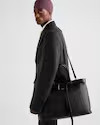 NIGO Prada Men's Prada Buckle  Leather Bag With Belt Logo Tote Bag Casual Solid Color Crossbody Shoulder Bag Bags 2VG126_2CY9_F0002_V_OJO #nigo81461