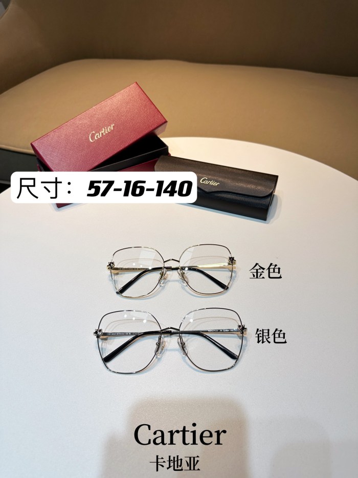 NIGO Cartier Classic Fashionable Casual Logo For Men And Women, Gold-colored Temples, Plano Lenses Optical Glasses #nigo78187